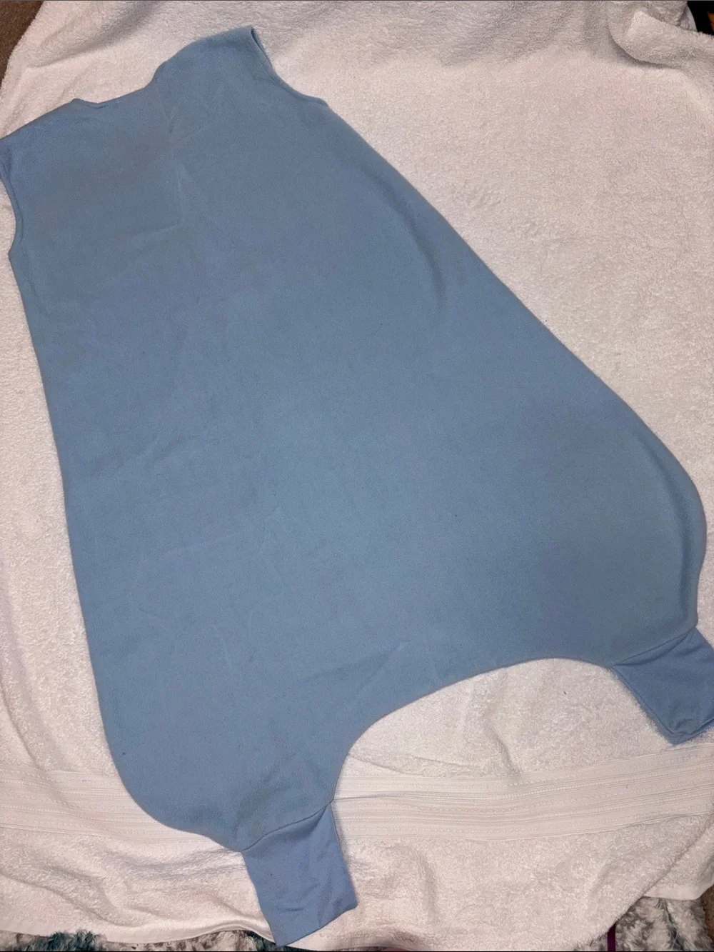 HALO Light Blue Sleeveless fleece  Sleep Sack with Red Truck 2t/3t